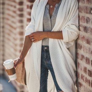 Chenille Pocketed Dolman Cardigan